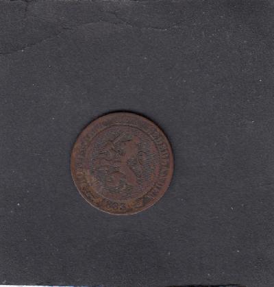 Beschrijving: 2 1/2 Cent WILLEM III